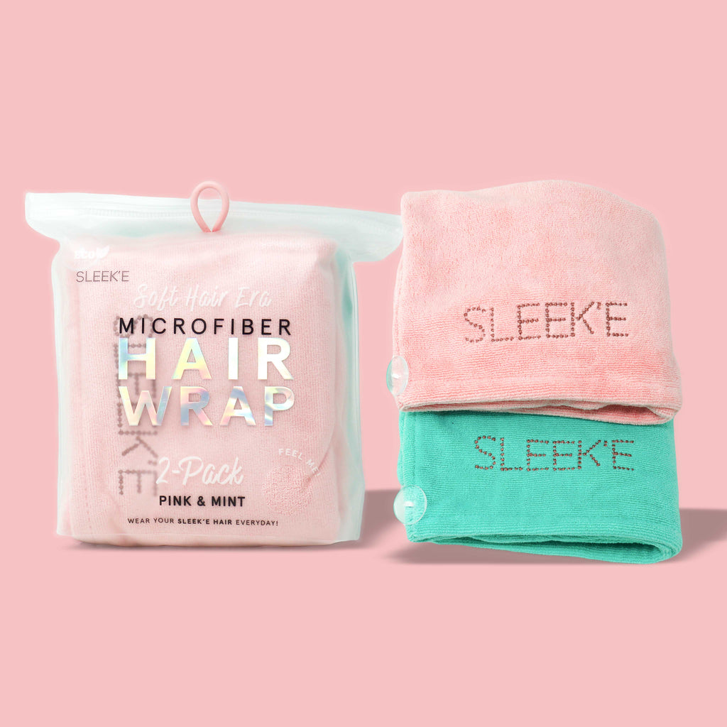 Microfiber Hair Wrap 2-Pack SLEEK'E