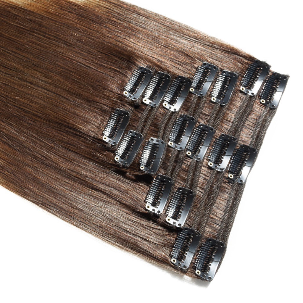 Human hair top extensions e